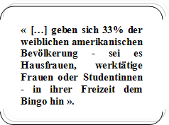 Die frauen lieben bingo